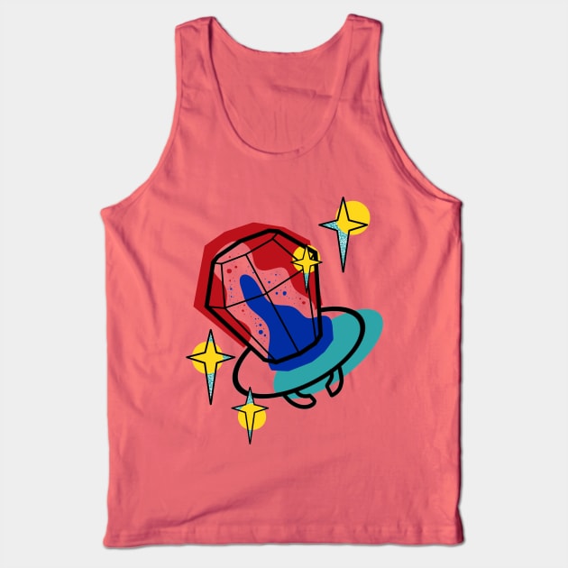 Ring Popsickle Tattoo Design Tank Top by Jahaziel Sandoval